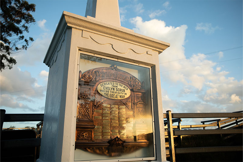 Evelyn Scrubs cenotaph